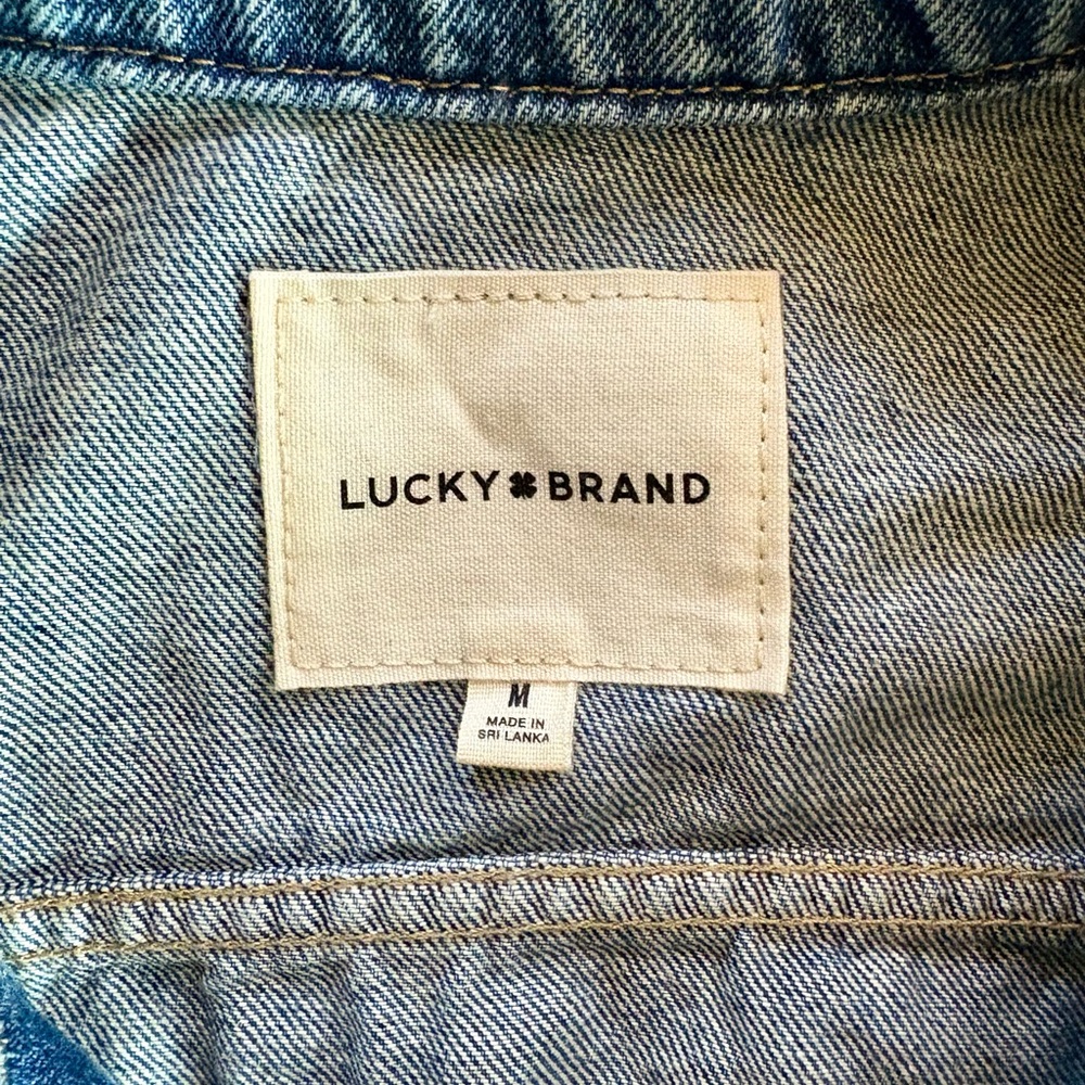 NEVER WORN! Tags on! Lucky Brand Light Blue Denim Jacket - Picture 4 of 4